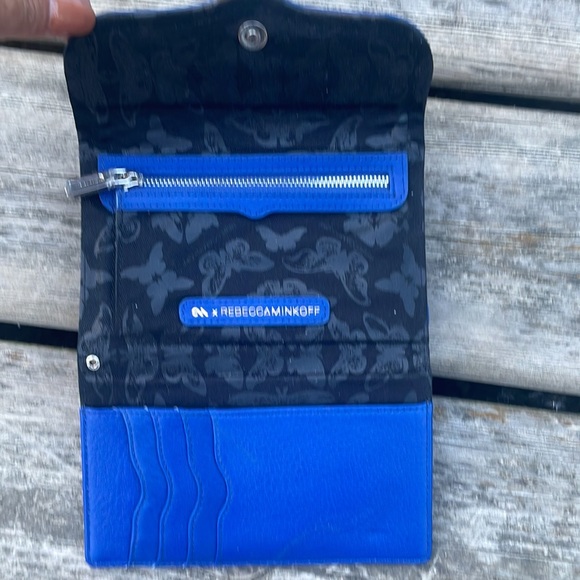 Rebecca Minkoff Royal Blue TriFold Wallet/Phone Case - Picture 3 of 6